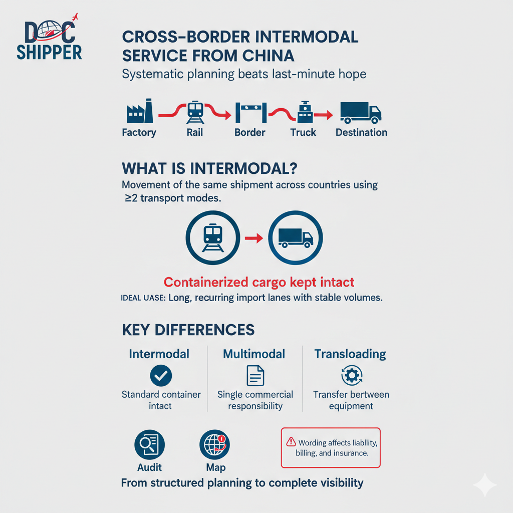 cross-border intermodal service