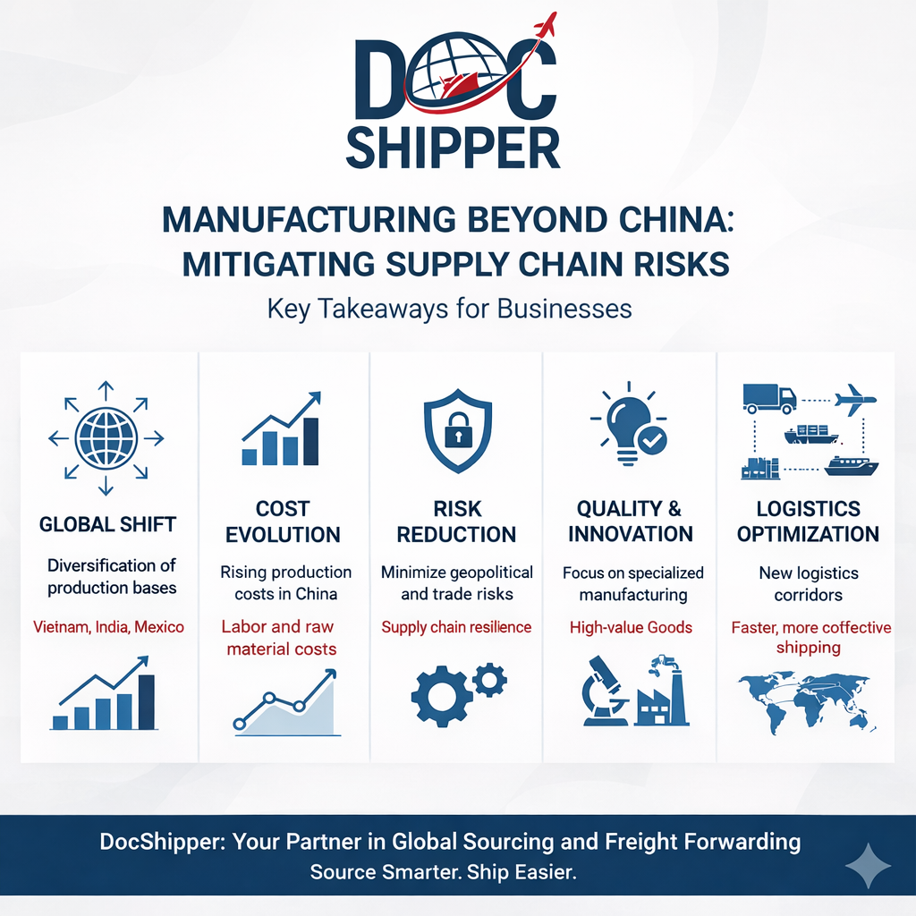 MANUFACTURING BEYOND CHINA: MITIGATING SUPPLY CHAIN RISKS