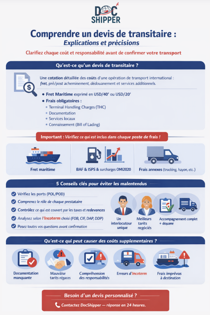 devis transitaire