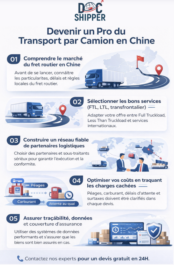 devenir pro du transport par camion en chine