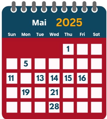 Calendrier logistique mai 2025 1ere edition