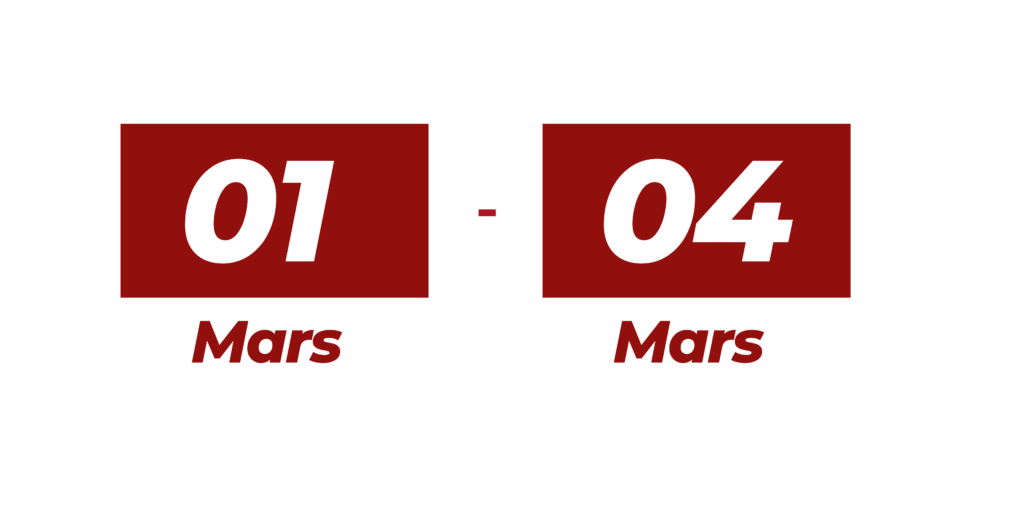 L'event incontournable du mois 01-04 février