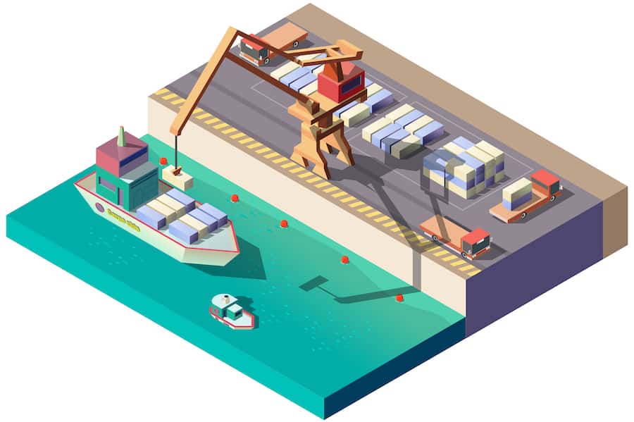 sea cargo container