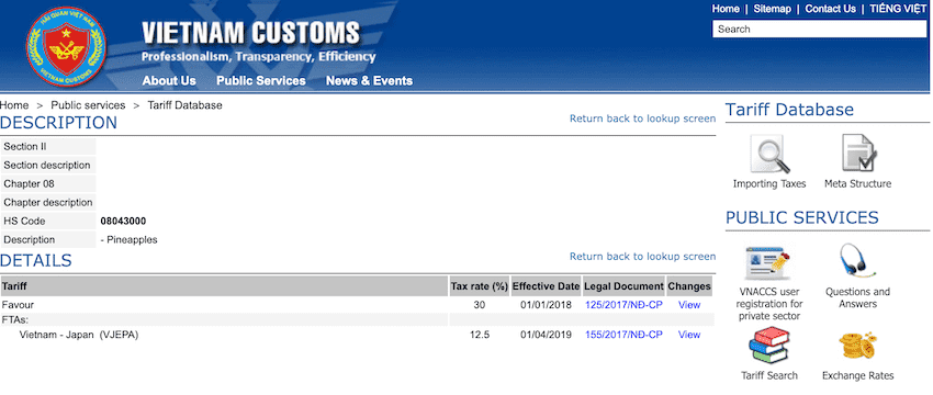 customs-tariff-vietnam-website-example