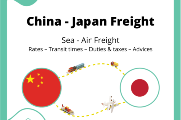 Freight between China and Japan | Rates – Transit times – Duties & Taxes – Advices