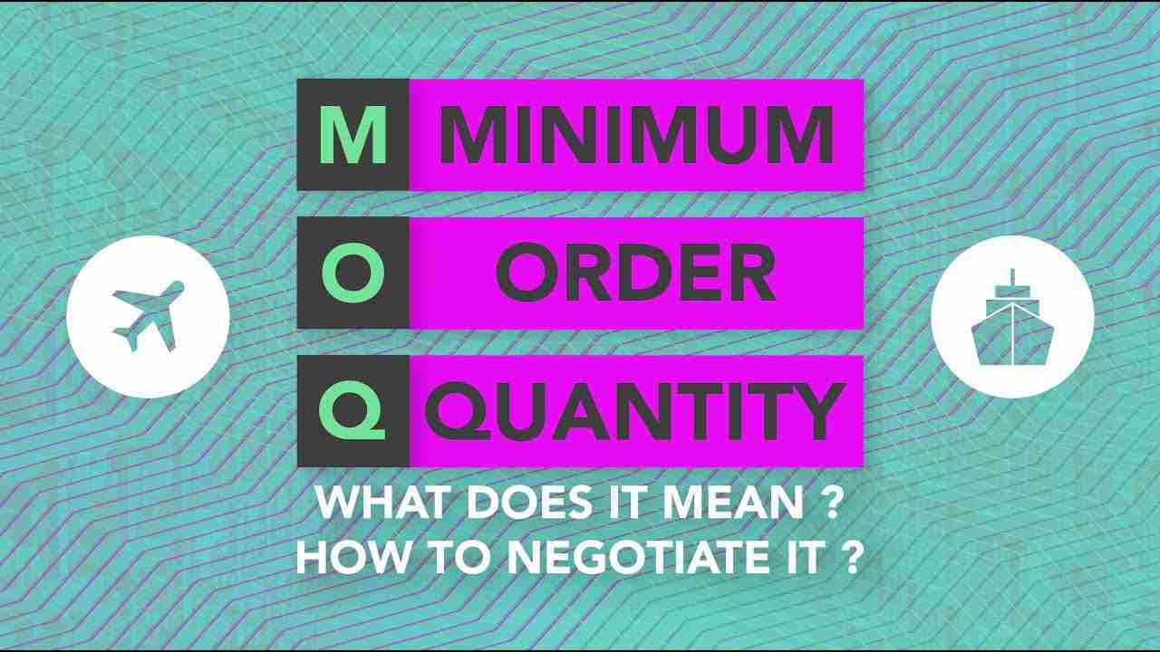 What is a MOQ how to negotiate it